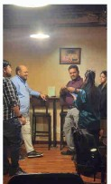 Brand promoter engaging consumers at a HORECA venue